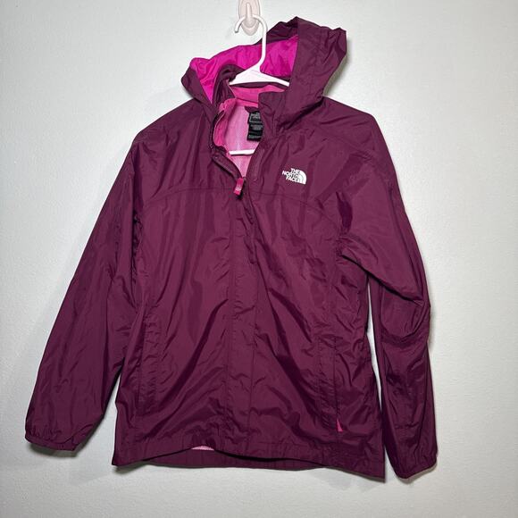 The North Face Girls Rain Jacket DryVent Purple/Pink Size L 14/16 - Picture 1 of 6